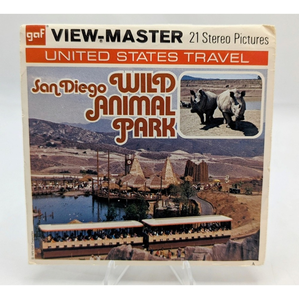 1972 View-Master San Diego Wild Animal Park 3 Reel Pack